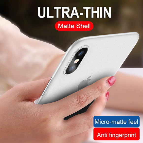 Heavy Duty Ultra Thin Matte Shockproof Protective Case For IPhone X XR XS Max
