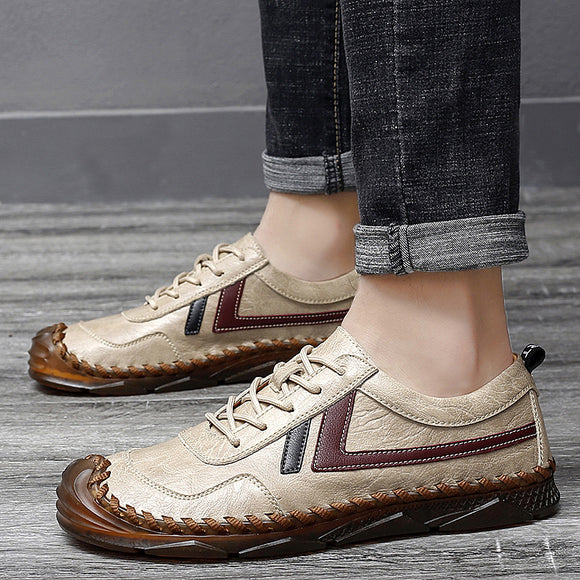 Kaaum Soft Cow Leather Large Size Daily Casual Shoes