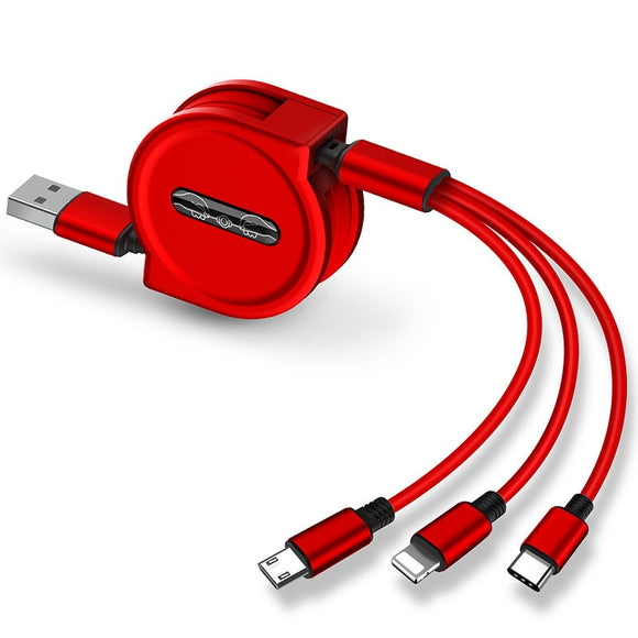 120cm 3 In 1 USB Charge Cable