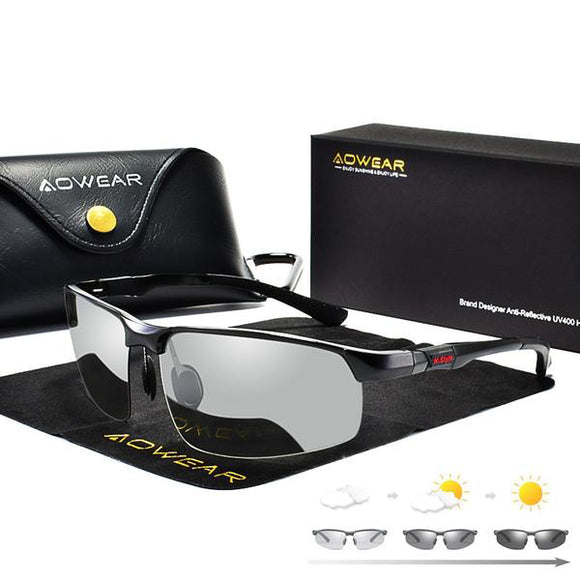 Kaaum Men's Aluminum Magnesium Polarized Sunglasses