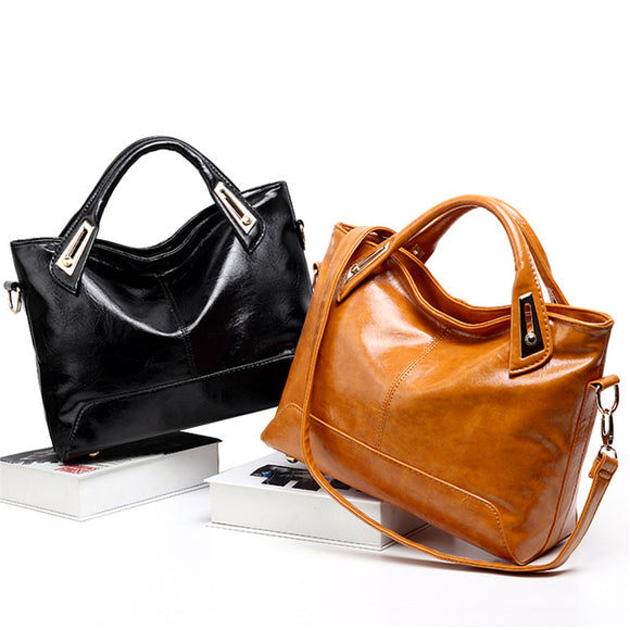 Kaaum Women Oil Wax Leather Designer Handbags