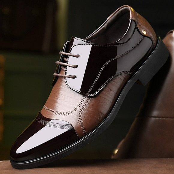 Shoes -  Men's Patent Leather Oxford Dress Shoes