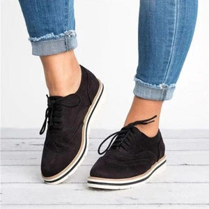 2019 British Style Cut-Outs Flat Casual Shoes