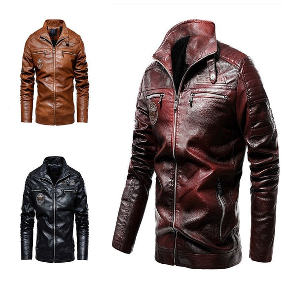 Kaaum Motorcycle Suit Modern Tough Velvet Leather Jacket
