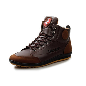 Kaaum British High-top Retro Leather Boots