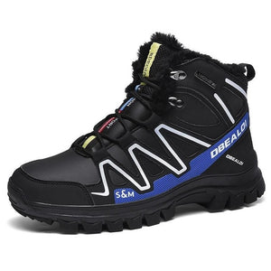 Top Quality Waterproof Men Warm Hiking Outdoor Boots
