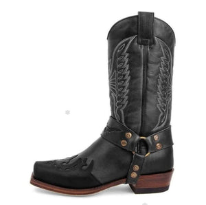 Kaaum 2020 Mens‘ Vintage Caucal Mid-calf Leather Boots