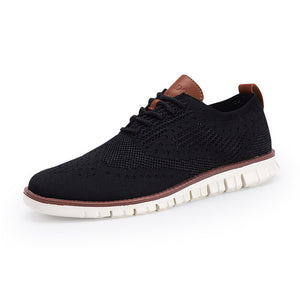 Kaaum Casual Knitted Mesh Men Soft Sneakers Shoes