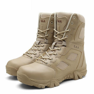 Kaaum New Desert Tactical Mens Genuine Leather Boots