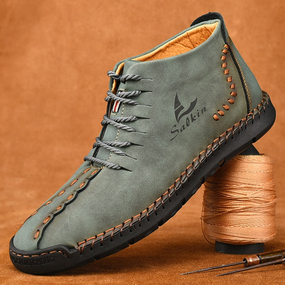 Kaaum New Fashion Men's Handmade Leather Boots