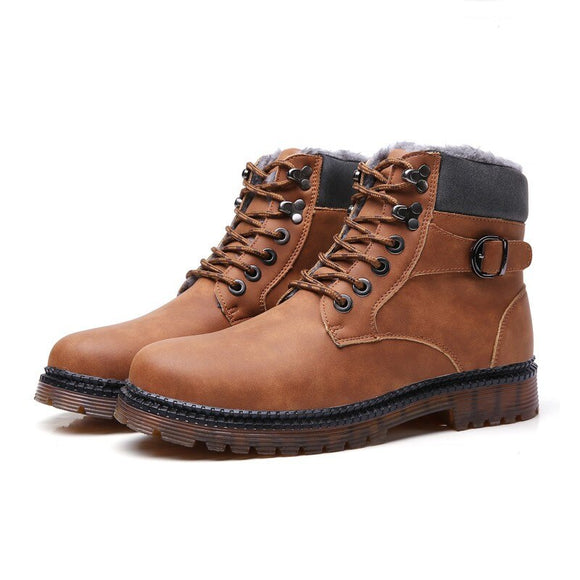 New Genuine Leather Men Fahsion Snow Boots(BUY 2 GET 10% OFF, 3 GET 15% OFF)