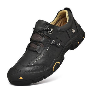 Kaaum New Men Genuine Leather Hiking Shoes