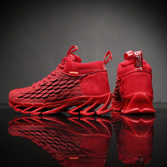 Kaaum Men New Design Blade Red Black Shoes