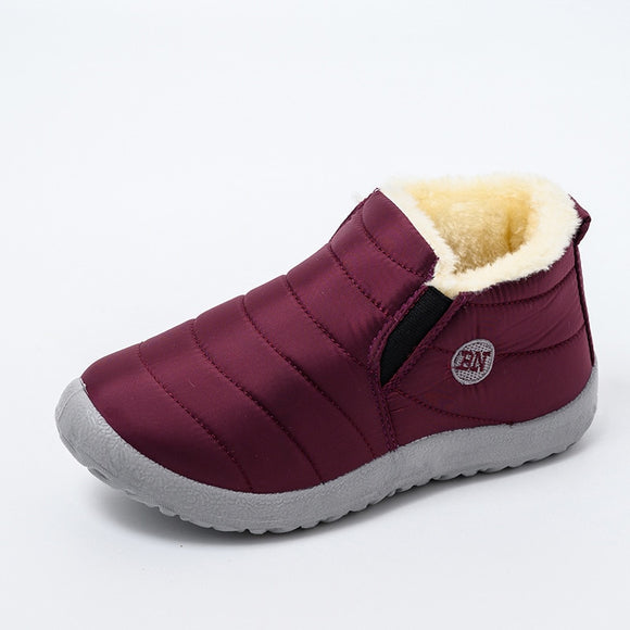 2020 Winter Warm Plush Ladies Flat Casual Shoes