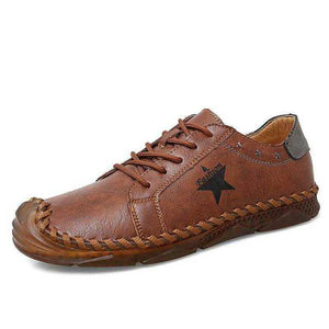 2021 New Men Leather Soft Shoes