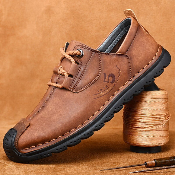 Kaaum Large Size Handmade Soft Leather Driving Shoes