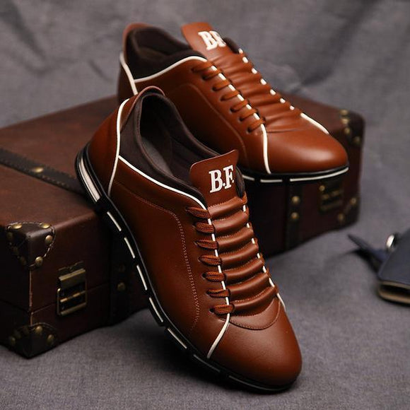 New England Male Breathable Leather Casual Shoes
