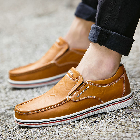 Genuine leather Comfortable Men Casual Shoes