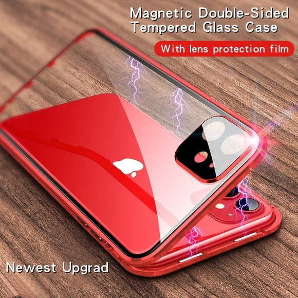 360 Metal Magnetic Phone Case For iPhone 11 Pro X XR XS
