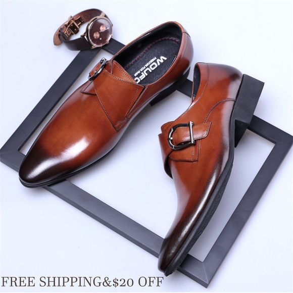 Shoes - 2018 Men's Business Casual Pointed-toe Leather Oxford Shoes