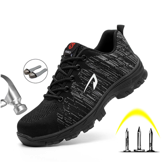Men Safety Shoes Boots Breathable Work Shoes