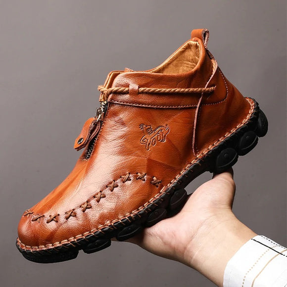 Men's Genuine Leather Confortable Ankle Boots