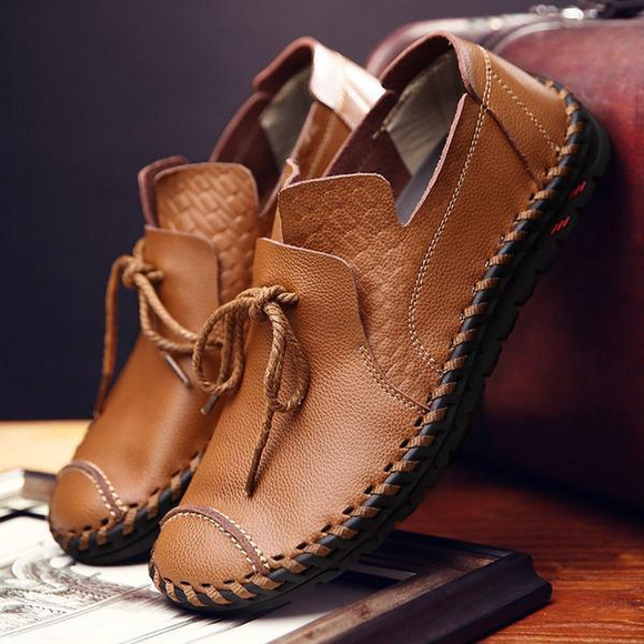 Shoes - 2018 Hand Sewing Comfortable Office Flats Mens Casual Shoes