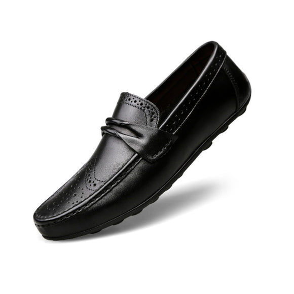 Kaaum Men's Fashion Leather Party Wedding Casual Loafers