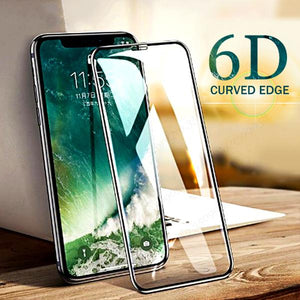 6D Full Cover Tempered Glass Screen Protector For iphone 6 6S 7 8 Plus X