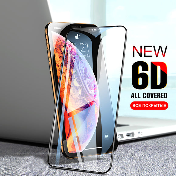 6D Full Protective Tempered Glass For iphone XS XS Max XR