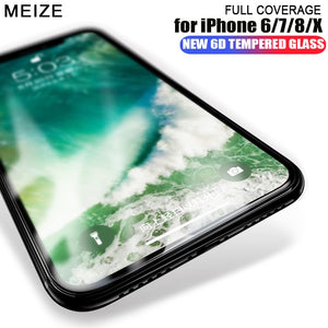6D Cold Carving Etched Curved Tempered Glass For iphone  X Xr Xs Max 7 8 6S/Plus