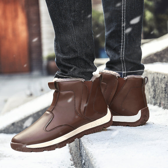Shoes - Keep Warm Winter Men Warm Fur Ankle Boots