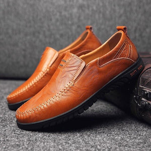 Kaaum Men Genuine Leather Slip-on Shoes