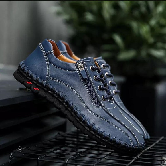 Men's Genuine Leather Lace-up Big Size Oxford Shoes