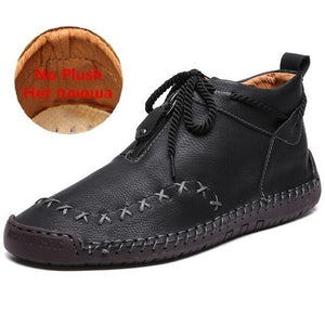 Kaaum Men's Autumn Winter Leather Ankle Boots