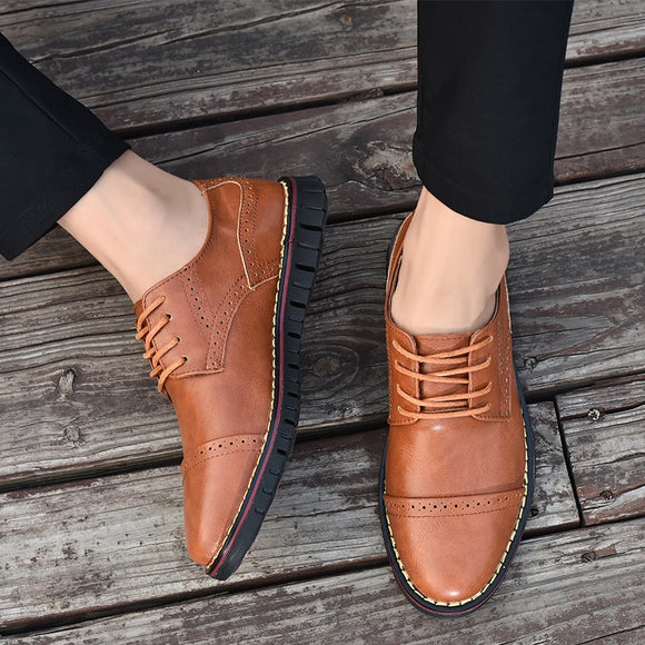 Shoes - Fashion Men's Casual Shoes Leather Loafers