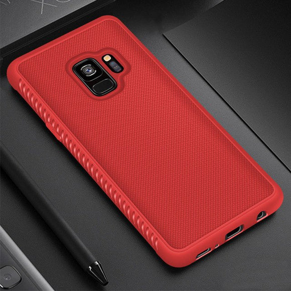 Phone Accessories - Anti-Slip Soft Business Carbon Case For Samsung Galaxy