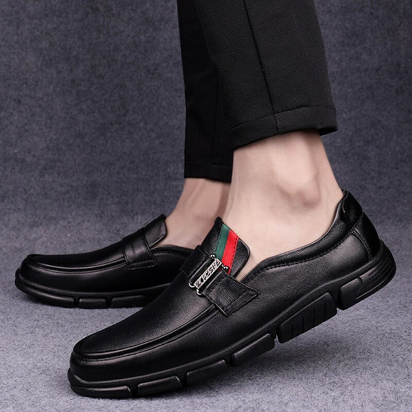 Business Genuine Leather Casual Moccasins