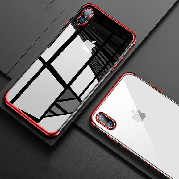 Phone Case - Luxury Ultra Thin Transparent Plating Shining Soft TPU Phone Case For iPhone XS/XR/XS Max(Buy 2 Get 10% off, 3 Get 15% off)