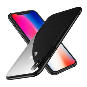 Phone Case - 0.7MM Tempered Glass Phone Case for iPhone X XS Max XR