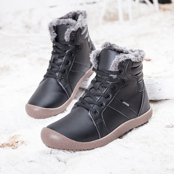 Shoes - Super Warm Unisex Leather Snow Boots