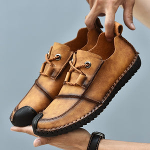 Shoes - Men Casual Leather Driving Moccasins Shoes