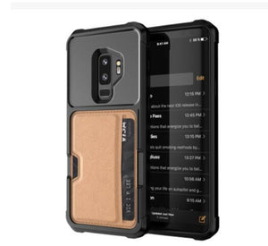 Phone Accessories - 2019 Business Magnetic Card Holder Luxury Soft Case For Samsung Galaxy S9 S9 Plus