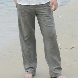 Men Casual Breathable Linen Pants