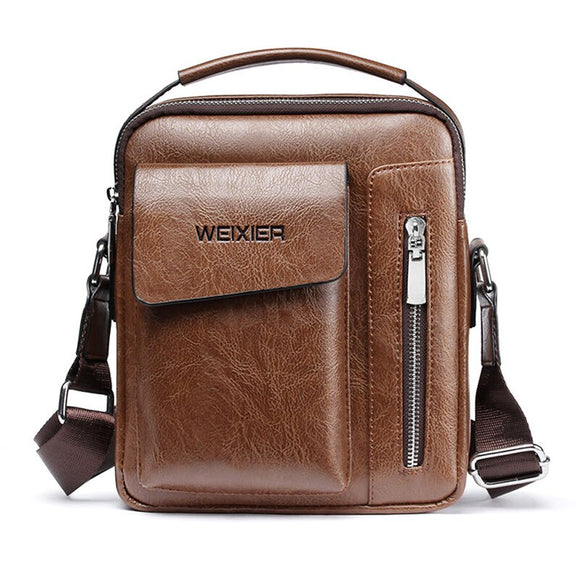 Leather Multi-function Mens Shoulder Bag