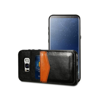 Kaaum Luxury Flip Leather Wallet Cases For Samsung-old
