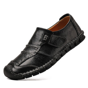 Classic Men Casual Shoes Retro Leather Loafers