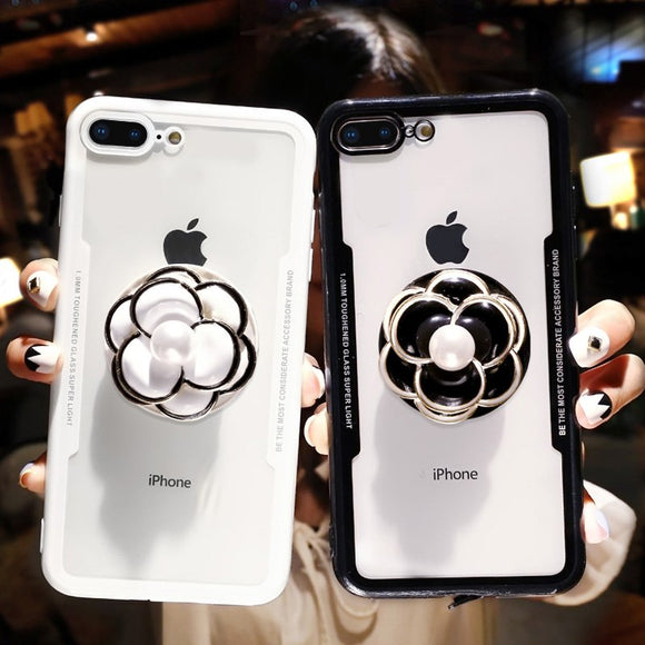Cute 3D Flower Hard Soft Case For iphone & Samsung