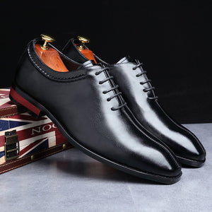 Kaaum-Men Oxford Patent Leather Business Shoes