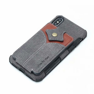Anti-Fall Protection Card Slot Case For Samsung S8 S9+ Note 8 9
